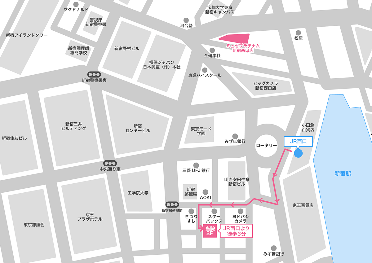 新宿駅周辺(西口)